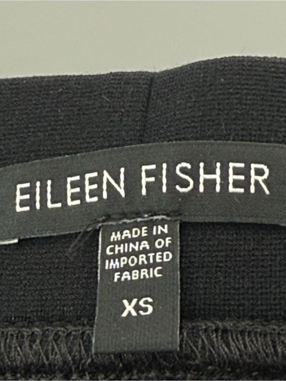 Eileen Fisher Wide Straight Leg Minimalist Pants Rayon Blend Thick Knit Size XS